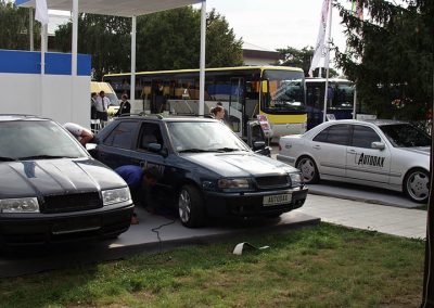 Autodax na výstavách